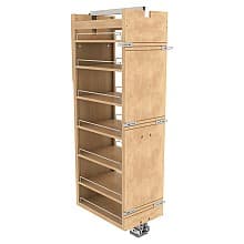 7-Shelf Tall Cabinet Pullout Pantry Organizer with Fulterer Soft-Close Slide