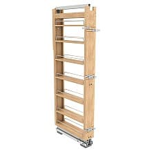 5" 7-Shelf Tall Cabinet Pullout Pantry Organizer with Fulterer Soft-Close Slide
