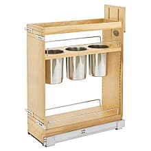 Pullout Organizer with BLUMOTION Soft-Closing, Wood