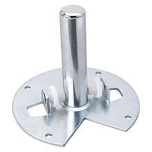 BM1 1 Tray Bottom Mount Lazy Susan Hardware Component for 4WLS Series Wood Susan, Zinc Coated