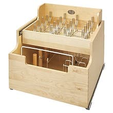 2-Tier Cookware Organizer with MOVENTO Soft-Closing, Natural Maple