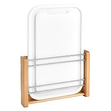 Door-Mount Rack with Polyethylene Cutting Board