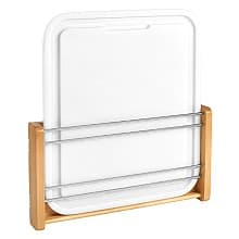 Door-Mount Rack with Polyethylene Cutting Board