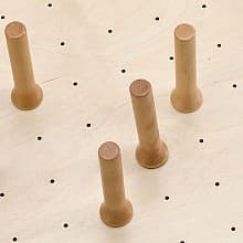 1-5/8" Drawer Peg, Maple