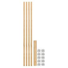 49-7/8" x 7/8" 4PILU Wood Pilaster System, Light Brown