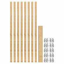 4PIL 5-Uprights Pilaster Hardware Set, 54-13/32&quot; Height, Light Brown