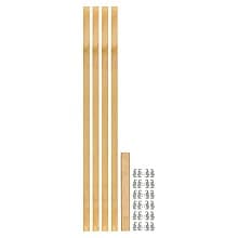 57-7/16" x 1-1/8" 4PILU Wood Pilaster System, Light Brown