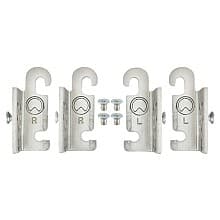 3/4" 4PIL Steel Pilaster System, Bright