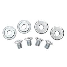 Pilaster Upright Button Kit, Silver