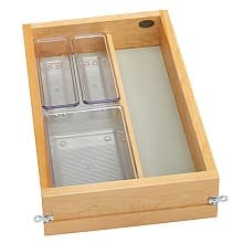 Vanity Single Drawer with BLUMOTION Soft-Closing for Face Frame Cabinets, Maple