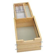 Vanity Tiered Drawer with BLUMOTION Soft-Closing for Face Frame Cabinets, Maple