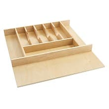 4WCT 20-5/8" Cutlery Tray Insert, Maple