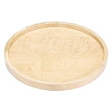 4WLS Full-Circle 1 Tray Wood Lazy Susan with Swivel Bearing
