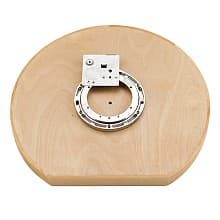 D-Shape 1 Tray Wood Lazy Susan with Bearing and Stop