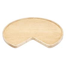 Kidney 1 Tray Wood Lazy Susan, 2-3/8" Height
