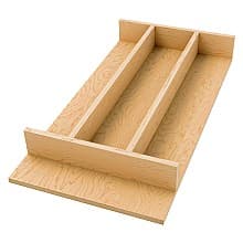 10-1/4" 4WUT Right Fit Utility Drawer Insert, Light Brown (96 Pallet)