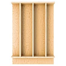 13-7/32" 4WUT Right Fit Utility Drawer Insert, Light Brown (78 Pallet)