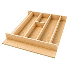 16-7/32" 4WUT Right Fit Utility Drawer Insert, Light Brown (52 Pallet)