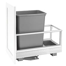 Single Bottom-Mount Waste Container Pullout, Rev-A-Motion Soft-Closing, 12-1/8" Width