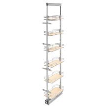 74-7/8" 6-Shelf Pullout Pantry, Maple