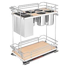 2-Shelf Pullout Organizer with Soft-Closing, Maple, 24" Height