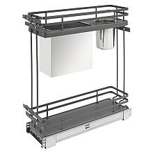 7-1/2" Pullout Organizer with BLUMOTION Soft-Closing, Orion Gray