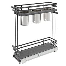 7-1/2" Pullout Organizer with Soft-Closing, Orion Gray