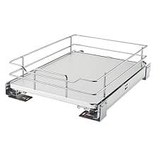 2-Tier Solid Bottom Pullout Basket with BLUMOTION Soft-Closing, Gray