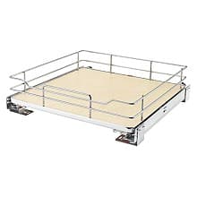 2-Tier Solid Bottom Pullout Basket with BLUMOTION Soft-Closing, Maple