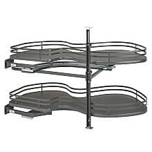 2-Tier Contemporary Organizer for 18" Cabinet Opening, Orion Gray
