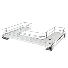 U-Shaped Solid Bottom Pullout with BLUMOTION Soft-Closing, Gray