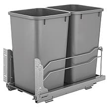 Double 27 QT Under-Mount Waste Container, Soft-Closing