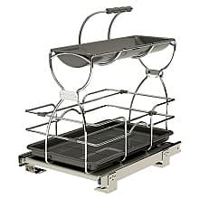 11-7/8" Undersink Cleaning Caddy for 30" Sink Cabinet, Silver