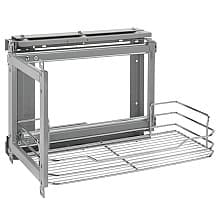 13" Above Appliance Pullout, Chrome/Metallic Silver