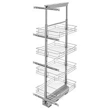 5750 4-Shelf Pullout Pantry with Soft-Closing, Chrome
