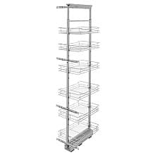 73-5/8" 6-Shelf Pullout Pantry with Soft-Closing, Chrome