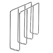 3" U-Shaped Tray Divider, 1 Divider, Chrome