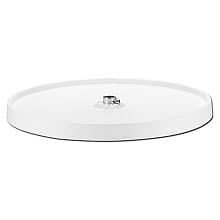 18" Full-Circle Lazy Susan Tray (No Hardware), White, Bulk (12 Trays)