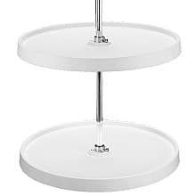 6001 Full-Circle Lazy Susan Tray (No Hardware), White, Bulk (12 Trays)