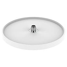 6071 Full-Circle 1-Tray Lazy Susan with Hub, White