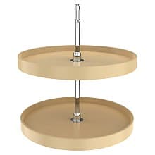 6072 Full-Circle 2 Tray Lazy Susan Set, Almond