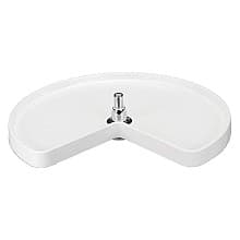 Kidney 1 Tray Lazy Susan, White