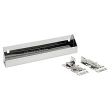 Slim Line Stainless Steel Sink Tip-Out Tray with Hinge
