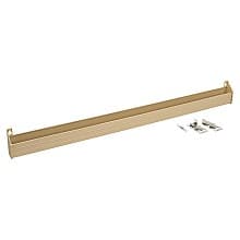 36" Slim Almond Sink Front Tip-Out Tray with 2-Pair Hinges and End Cap