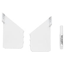 36" White Sink Front Tip-Out Tray with Soft-Closing Hinges and End Cap