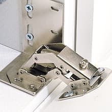 Euro Face Frame Hinge Set for Tip-Out Tray