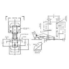 Chrome Euro Face Frame Hinges for Tip-Out Tray, Bulk Box of 40