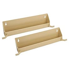 14" Tab Stop Sink Front Tray, Almond
