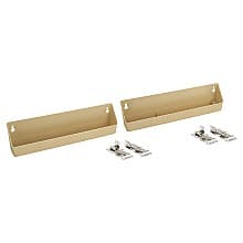 6572 Almond Sink Front Tip-Out Tray with Hinge