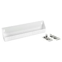 6572 White Sink Front Tip-Out Tray with Hinge, Pair of 20